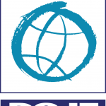 DO-IT Center logo with an aqua, brushstroke icon of a globe with longitude and latitude lines.